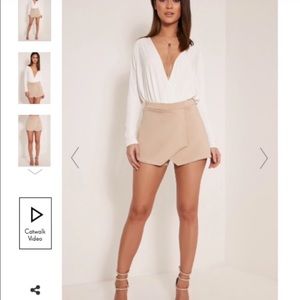 PLT Nude Envelope Skort